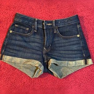 Express | Dark Denim Shorts